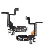 Iphone 13 Pro ile Uyumlu Şarj Portu Esnek Kablosu Aftermarket Plus Grafit ile Uyumlu - Görsel 2