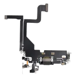 Iphone 13 Pro ile Uyumlu Şarj Portu Esnek Kablosu Aftermarket Plus Grafit ile Uyumlu