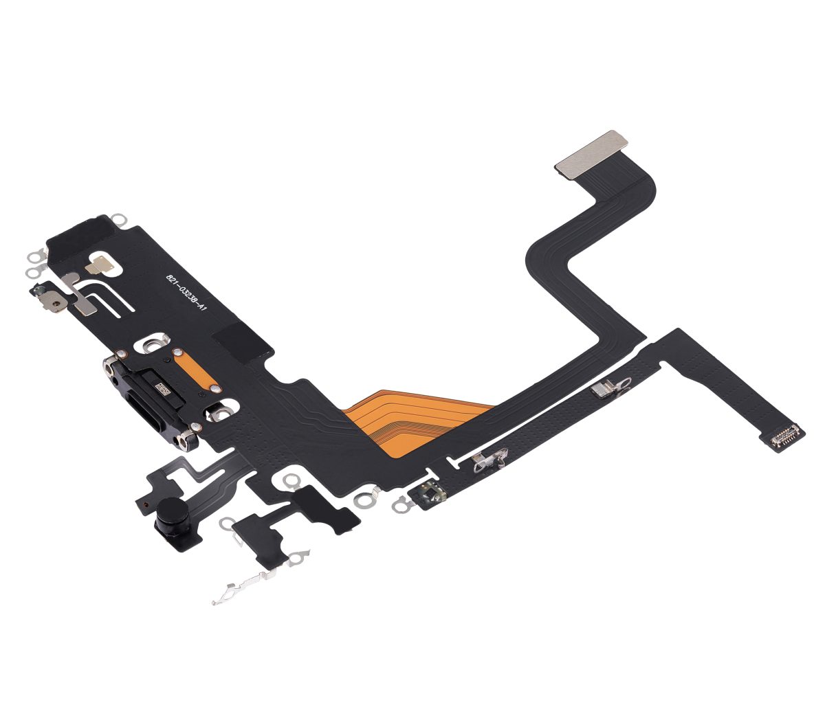 Iphone 13 Pro ile Uyumlu Şarj Portu Esnek Kablosu Aftermarket Plus Grafit ile Uyumlu - Görsel 3