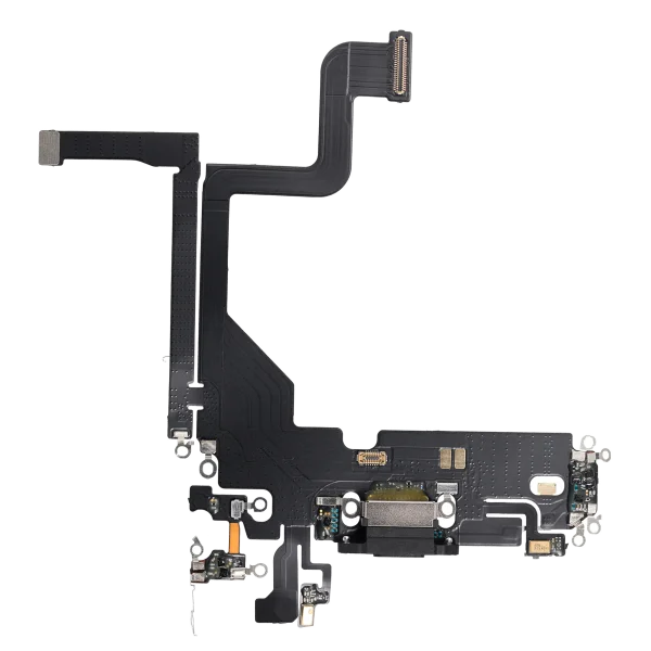 Iphone 13 Pro ile Uyumlu Şarj Portu Esnek Kablosu Aftermarket Plus Grafit ile Uyumlu