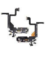 Iphone 13 Pro ile Uyumlu Şarj Portu Esnek Kablosu Aftermarket Plus Gümüş ile Uyumlu - Görsel 2