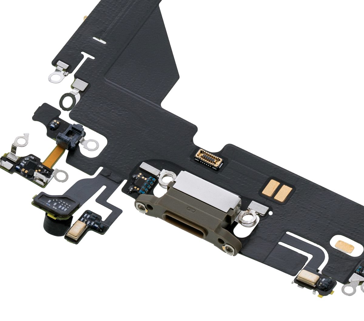 Iphone 13 Pro ile Uyumlu Şarj Portu Esnek Kablosu Premium Gold ile Uyumlu - Görsel 5