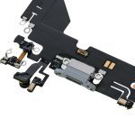 Iphone 13 Pro ile Uyumlu Şarj Portu Esnek Kablosu Premium Gümüş ile Uyumlu - Görsel 5