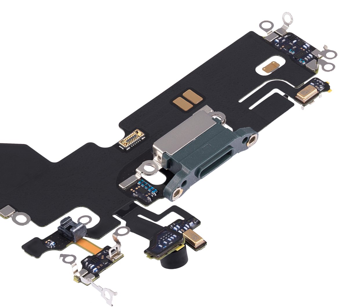 Iphone 13 Pro ile Uyumlu Şarj Portu Esnek Kablosu ile UyumluÇekme Alpine Green - Görsel 5