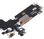 Iphone 13 Pro ile Uyumlu Şarj Portu Esnek Kablosu ile Uyumlu Çekme Gold - Görsel 5