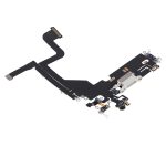 Iphone 13 Pro ile Uyumlu Şarj Portu Esnek Kablosu ile Uyumlu  Çekme Gümüş - Görsel 4