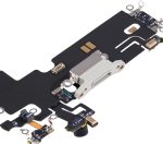 Iphone 13 Pro ile Uyumlu Şarj Portu Esnek Kablosu ile Uyumlu  Çekme Gümüş - Görsel 5