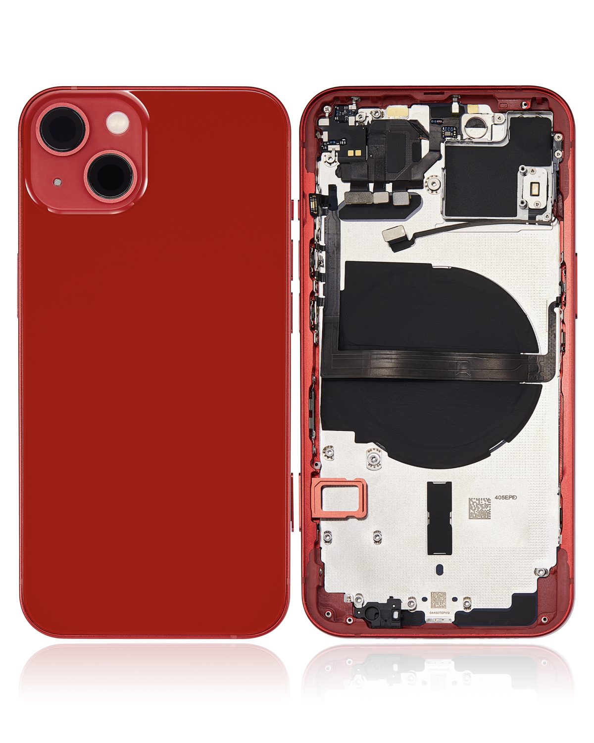 Iphone 13 ile Uyumlu Kasa Bileşenler Önceden Takılmış ile Uyumlu Kasa Uluslararası Sürüm Kırmızı - Görsel 1