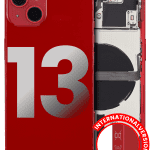 Iphone 13 ile Uyumlu Kasa Bileşenler Önceden Takılmış ile Uyumlu Kasa Uluslararası Sürüm  Kırmızı