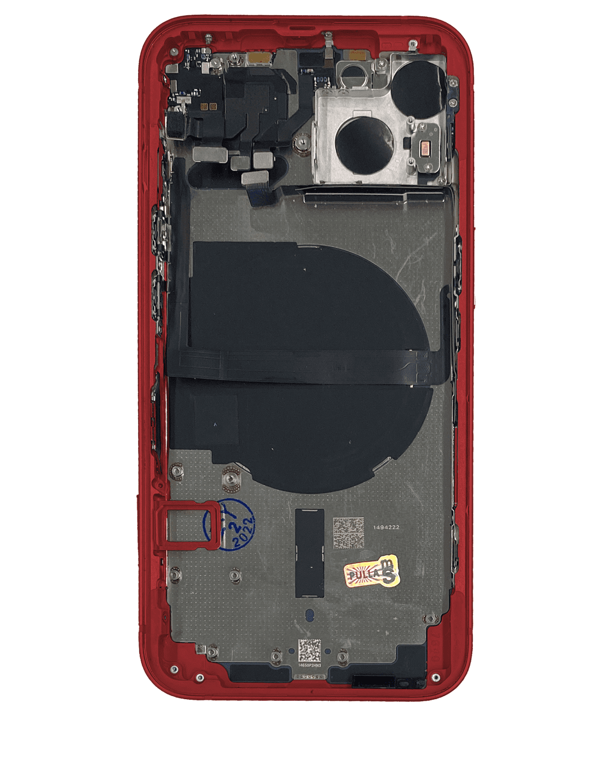 Iphone 13 ile Uyumlu Kasa Bileşenler Önceden Takılmış ile Uyumlu Kasa Uluslararası Sürüm  Kırmızı - Görsel 4