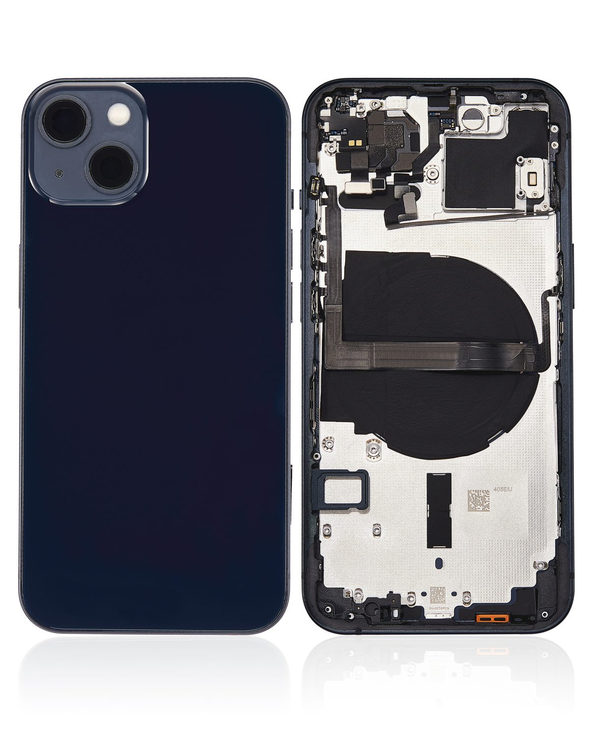 Iphone 13 ile Uyumlu Küçük Bileşenler Önceden Takılmış Arka Muhafaza Logo Yok Plus Uluslararası Sürüm Gece ​​Yarısı ile Uyumlu - Görsel 2