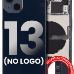 Iphone 13 ile Uyumlu Küçük Bileşenler Önceden Takılmış Arka Muhafaza Logo Yok Plus Uluslararası Sürüm Gece ​​Yarısı ile Uyumlu