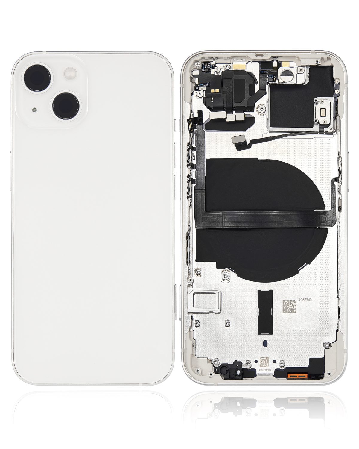 Iphone 13 ile Uyumlu Küçük Bileşenler Önceden Takılmış Arka Muhafaza ile Uyumlu Logo Yok Plus Uluslararası Sürüm Starlight - Görsel 2