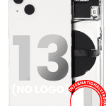 Iphone 13 ile Uyumlu Küçük Bileşenler Önceden Takılmış Arka Muhafaza ile Uyumlu Logo Yok Plus Uluslararası Sürüm Starlight