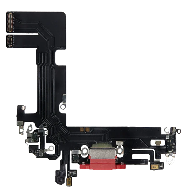 Iphone 13 ile Uyumlu Şarj Portu Esnek Kablosu Aftermarket Plus Kırmızı ile Uyumlu