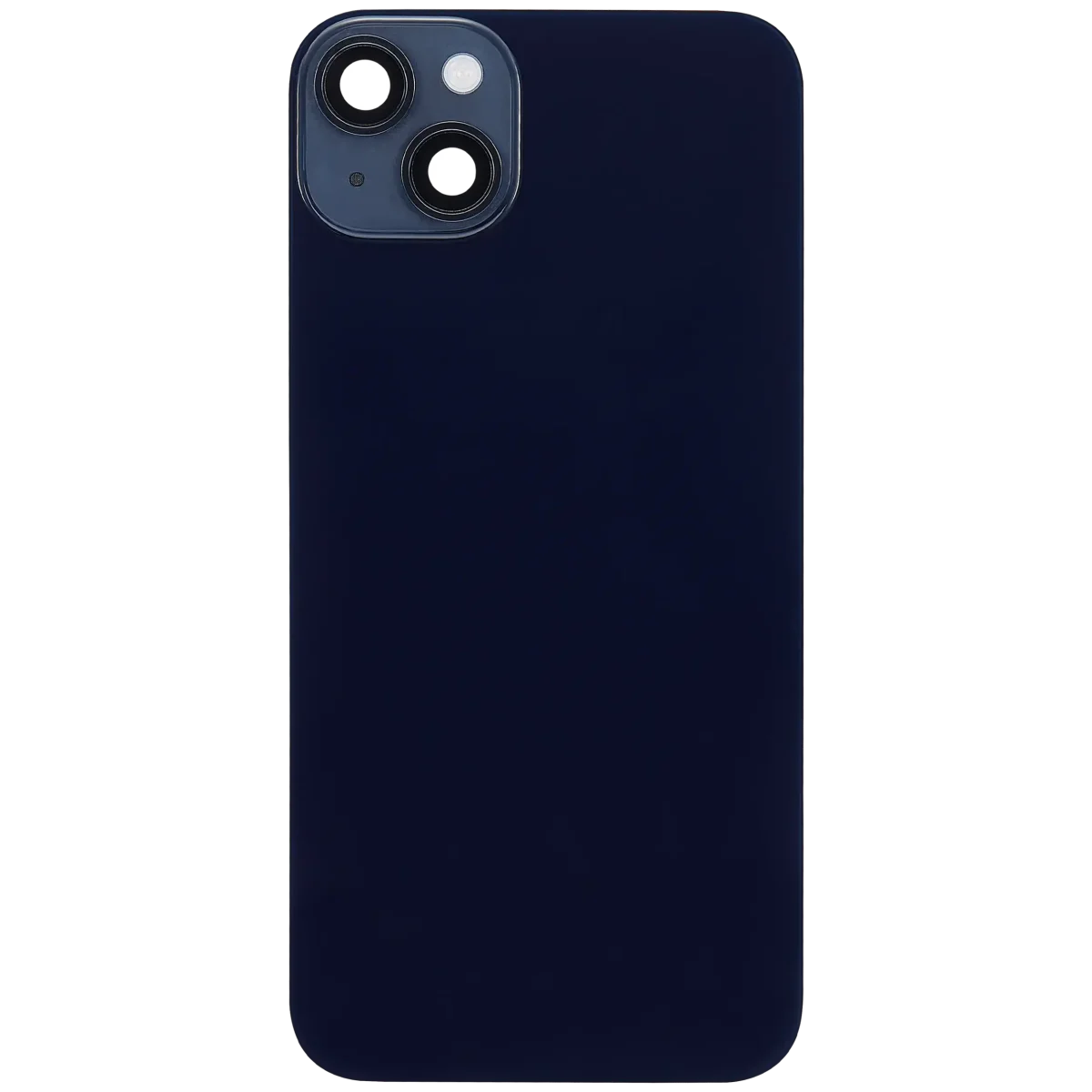 Iphone 14 Plus ile Uyumlu Arka Cam Çelik Plakalı Kablosuz NFC Şarj MagSafe Mıknatıs ve El Feneri Esnek ile Uyumlu Full Gece ​​Yarısı - Görsel 3