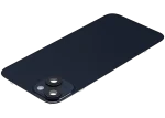 Iphone 14 Plus ile Uyumlu Arka Cam Çelik Plakalı Kablosuz NFC Şarj MagSafe Mıknatıs ve El Feneri Esnek ile Uyumlu Full Gece ​​Yarısı - Görsel 5