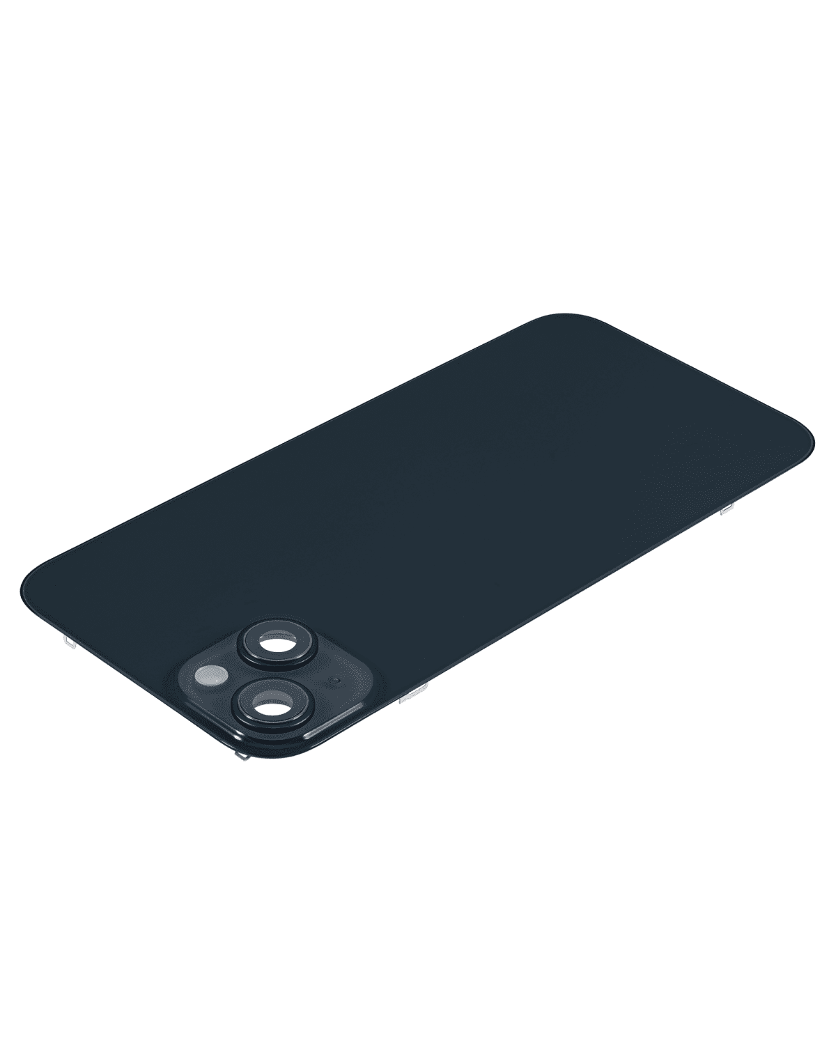 Iphone 14 Plus ile Uyumlu Arka Cam Çelik Plakalı Kablosuz NFC Şarj MagSafe Mıknatıs ve El Feneri Esnek ile Uyumlu Full  Gece ​​Yarısı - Görsel 5