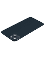 Iphone 14 Plus ile Uyumlu Arka Cam Çelik Plakalı Kablosuz NFC Şarj MagSafe Mıknatıs ve El Feneri Esnek ile Uyumlu Full  Gece ​​Yarısı - Görsel 5