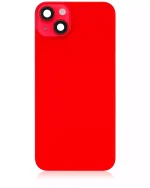 Iphone 14 Plus ile Uyumlu Arka Cam Çelik Plakalı Kablosuz NFC Şarj MagSafe Mıknatıs ve El Feneri Esnek ile Uyumlu Full  Kırmızı - Görsel 2