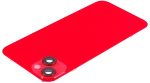 Iphone 14 Plus ile Uyumlu Arka Cam Çelik Plakalı Kablosuz NFC Şarj MagSafe Mıknatıs ve El Feneri Esnek ile Uyumlu Full  Kırmızı - Görsel 4