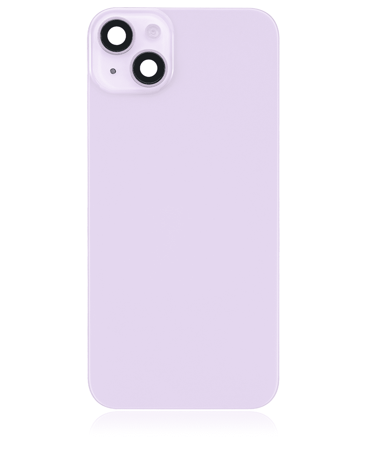 Iphone 14 Plus ile Uyumlu Arka Cam Çelik Plakalı Kablosuz NFC Şarj MagSafe Mıknatıs ve El Feneri Esnek ile Uyumlu Full  Mor - Görsel 2