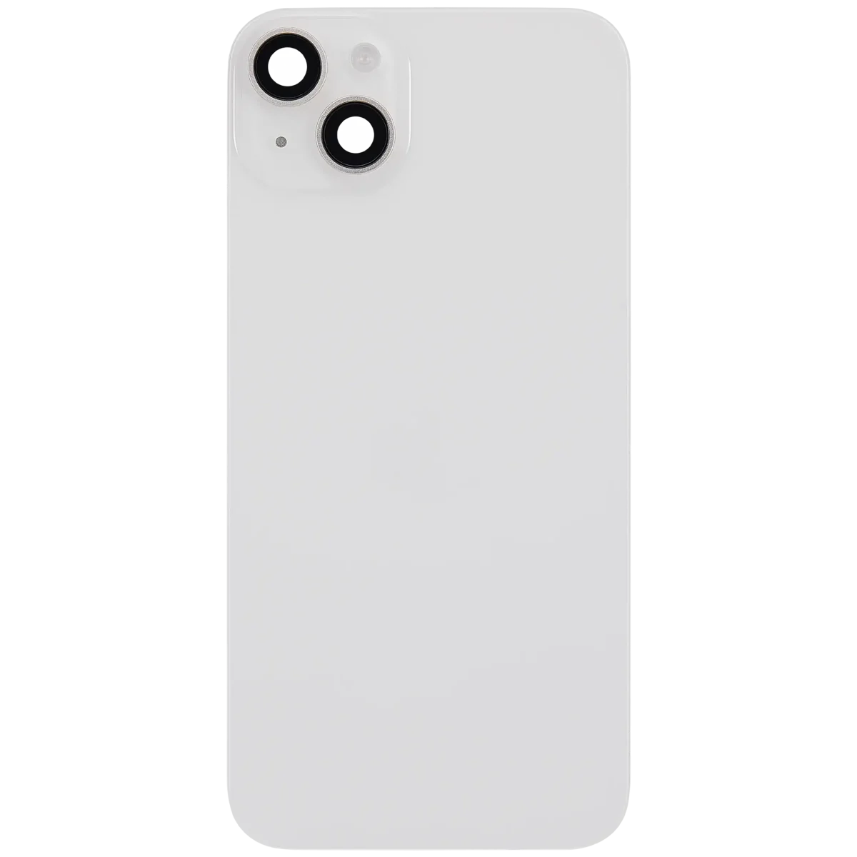 Iphone 14 Plus ile Uyumlu Arka Cam Çelik Plakalı Kablosuz NFC Şarj MagSafe Mıknatıs ve El Feneri Esnek ile Uyumlu Full Starlight - Görsel 3