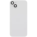 Iphone 14 Plus ile Uyumlu Arka Cam Çelik Plakalı Kablosuz NFC Şarj MagSafe Mıknatıs ve El Feneri Esnek ile Uyumlu Full Starlight - Görsel 3