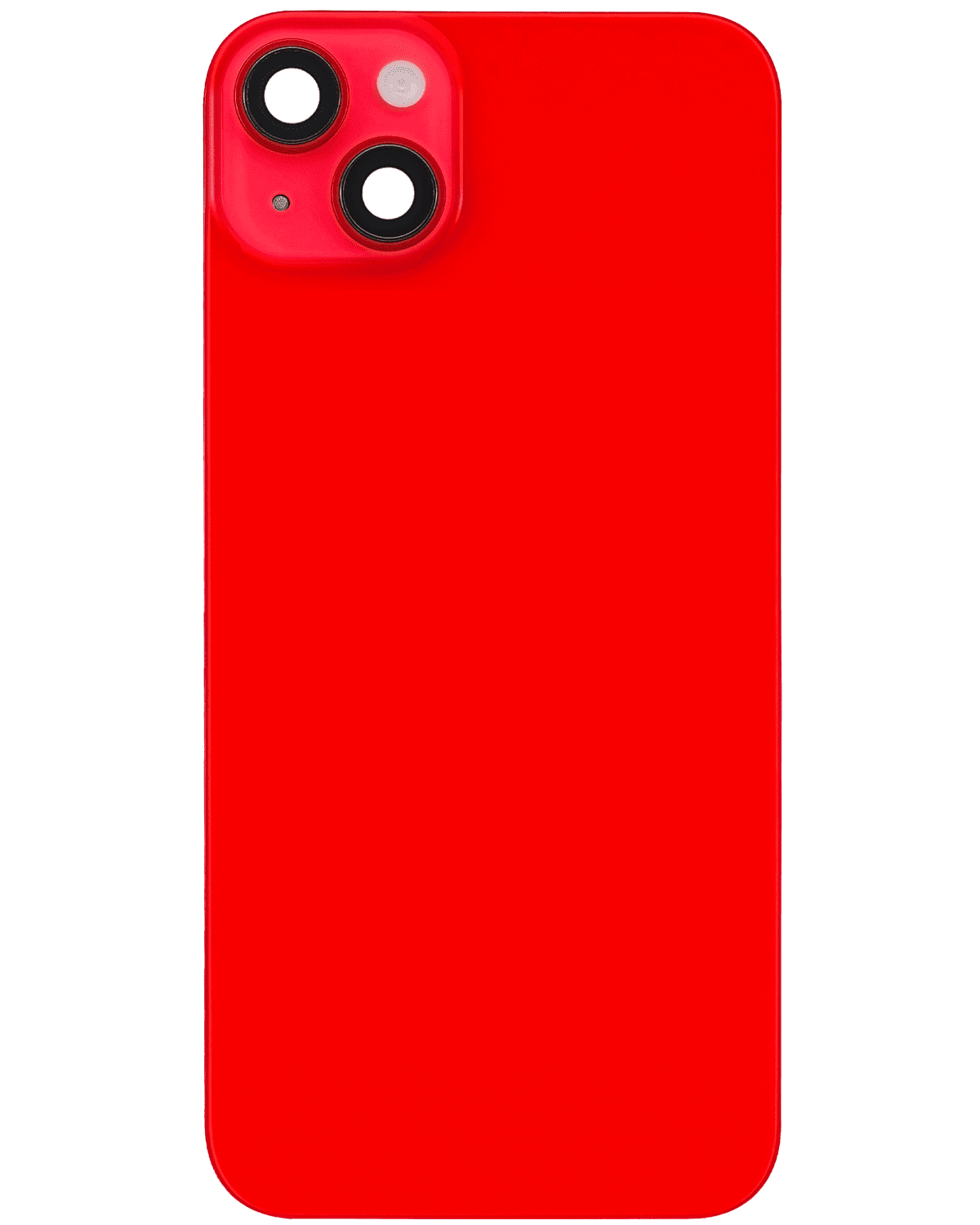 Iphone 14 Plus ile Uyumlu Arka Cam Çelik Plakalı MagSafe Mıknatıs Önceden Takılmış Kırmızı  ile Uyumlu - Görsel 1