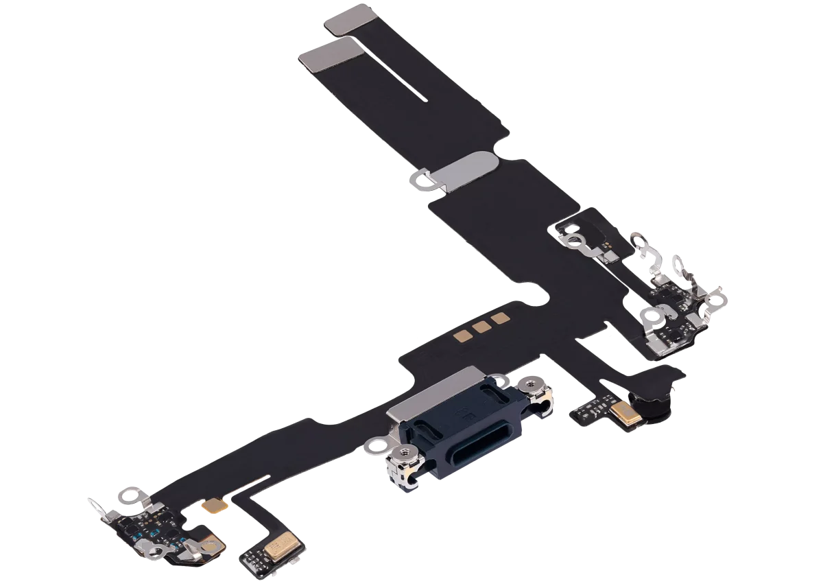 Iphone 14 Plus ile Uyumlu Şarj Portu Esnek Kablosu Aftermarket Plus Midnight ile Uyumlu - Görsel 3