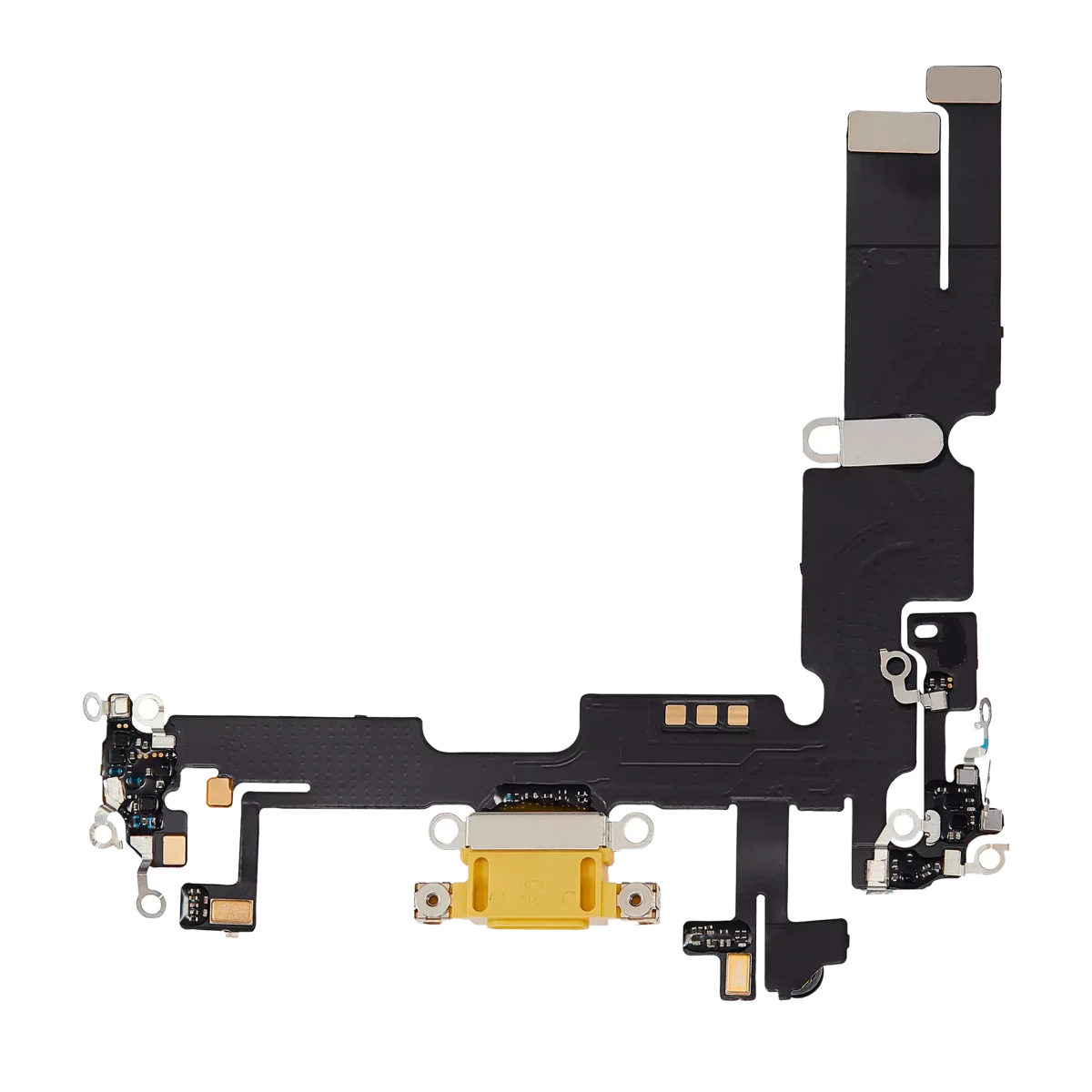 Iphone 14 Plus ile Uyumlu Şarj Portu Esnek Kablosu Plus Sarı ile Uyumlu