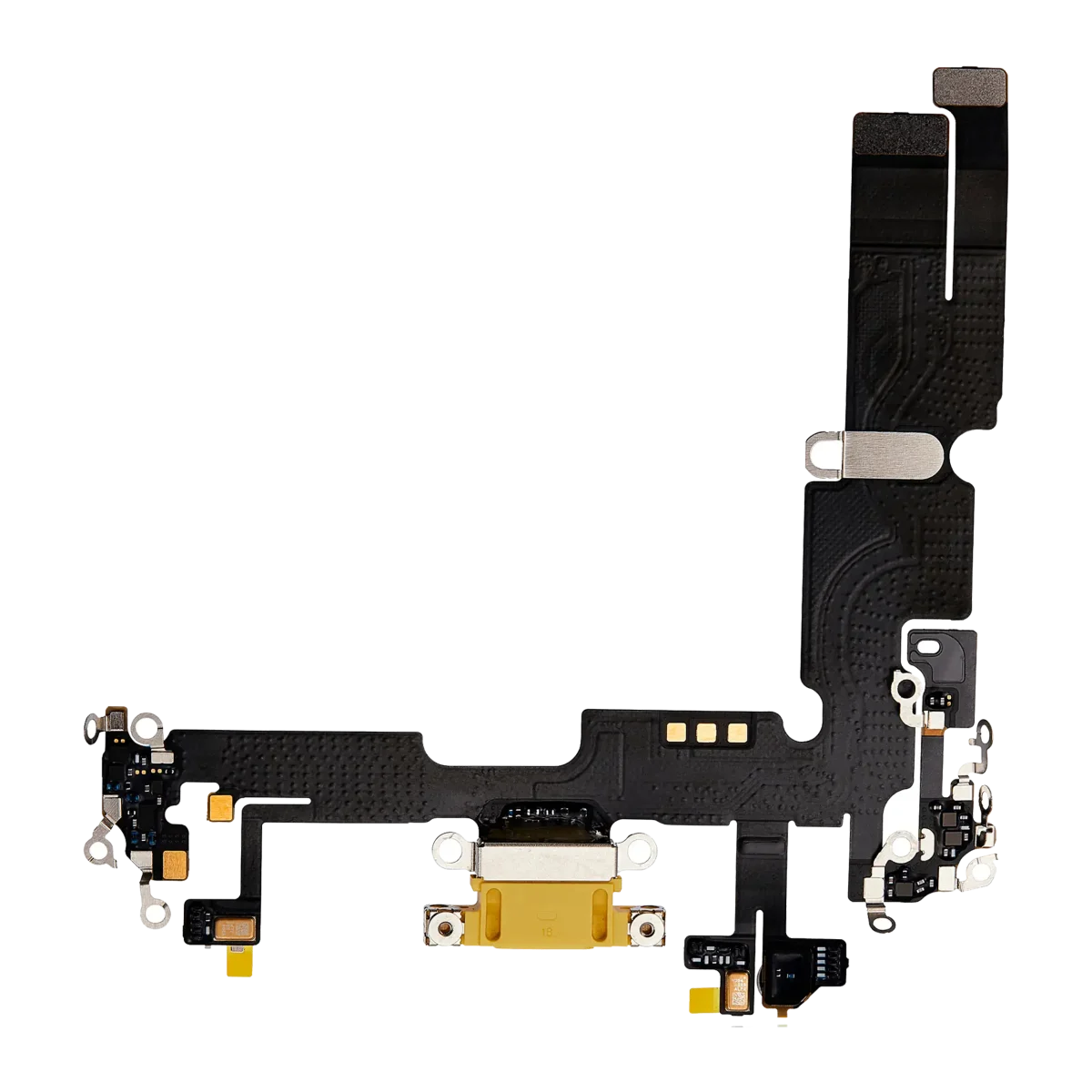 Iphone 14 Plus ile Uyumlu Şarj Portu Esnek Kablosu Premium Sarı ile Uyumlu