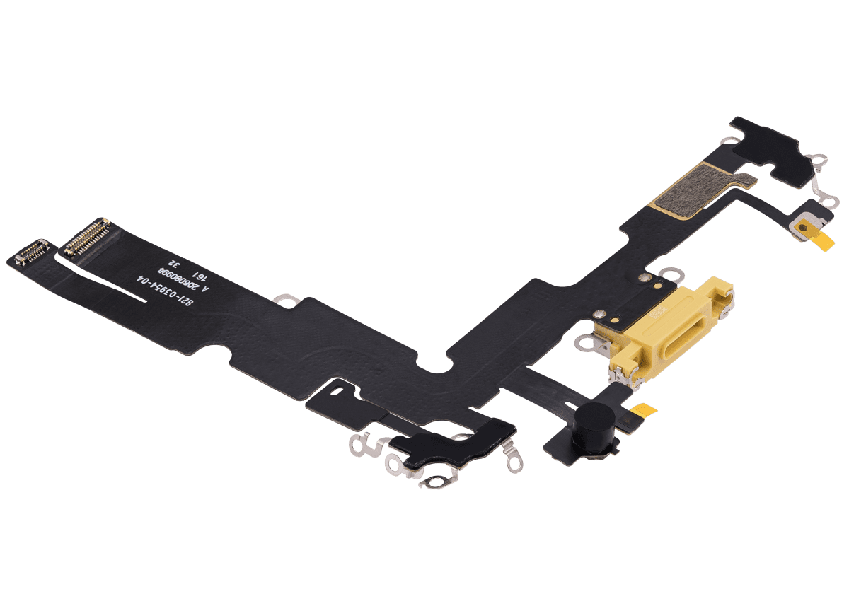 Iphone 14 Plus ile Uyumlu Şarj Portu Esnek Kablosu Premium Sarı ile Uyumlu - Görsel 4