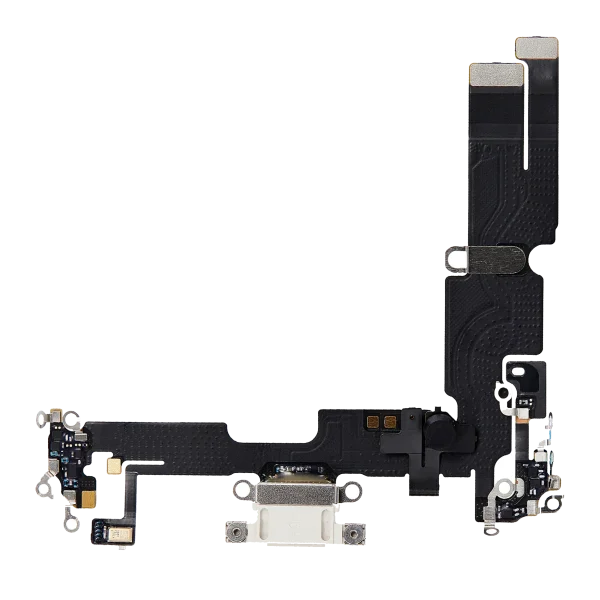 Iphone 14 Plus ile Uyumlu Şarj Portu Esnek Kablosu Premium Starlight ile Uyumlu