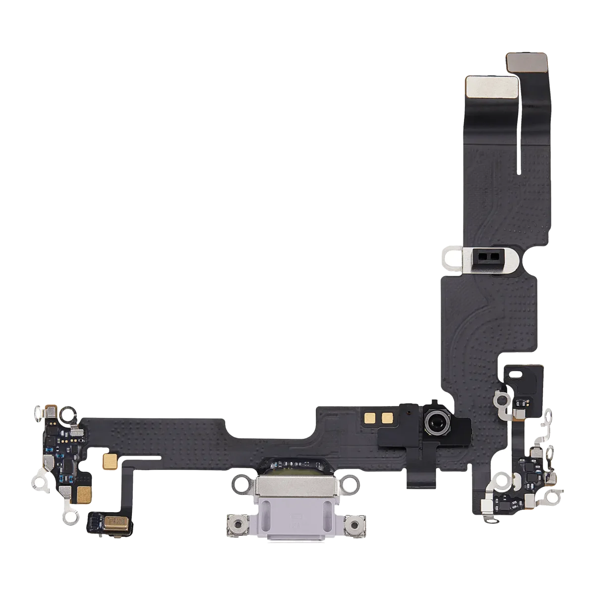 Iphone 14 Plus ile Uyumlu Şarj Portu Esnek Kablosu ile Uyumlu Kullanılmış  Çekme Mor - Görsel 5
