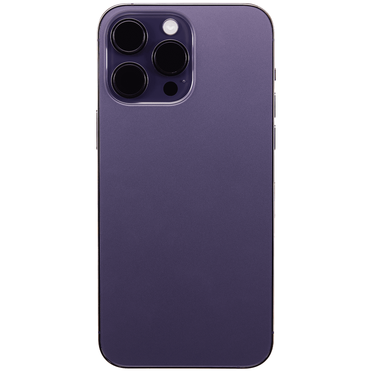 Iphone 14 Pro Max ile Uyumlu Arka Muhafaza Küçük Önceden Takılmış Uluslararası Sürüm Logo Yok Plus Koyu Mor ile Uyumlu - Görsel 3