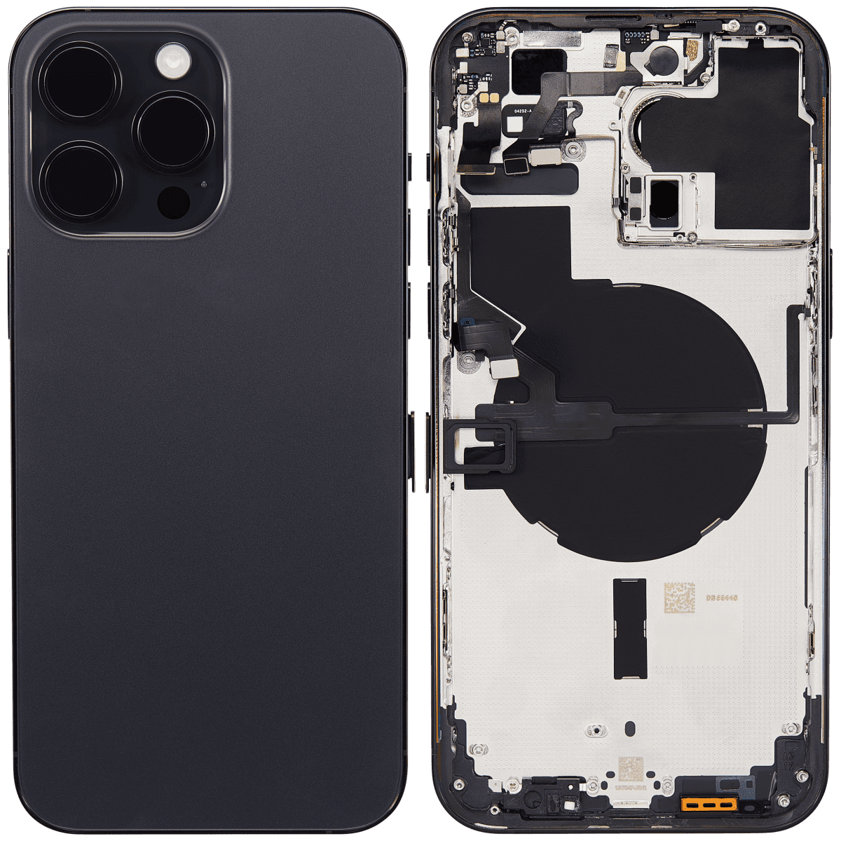 Iphone 14 Pro Max ile Uyumlu Arka Muhafaza Küçük Önceden Takılmış Uluslararası Sürüm Logo Yok Plus Uzay Siyahı ile Uyumlu - Görsel 2