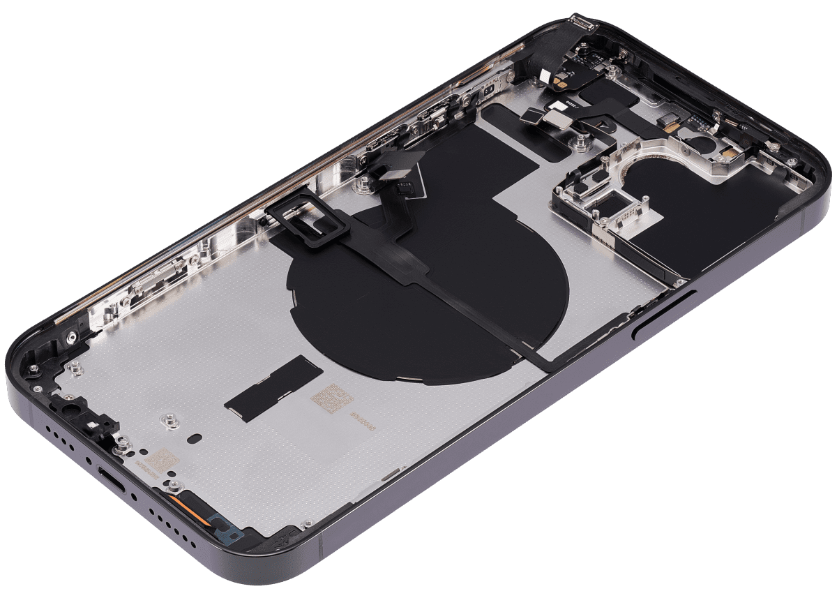 Iphone 14 Pro Max ile Uyumlu Arka Muhafaza Küçük Önceden Takılmış Uluslararası Sürüm Logo Yok Plus Uzay Siyahı ile Uyumlu - Görsel 5