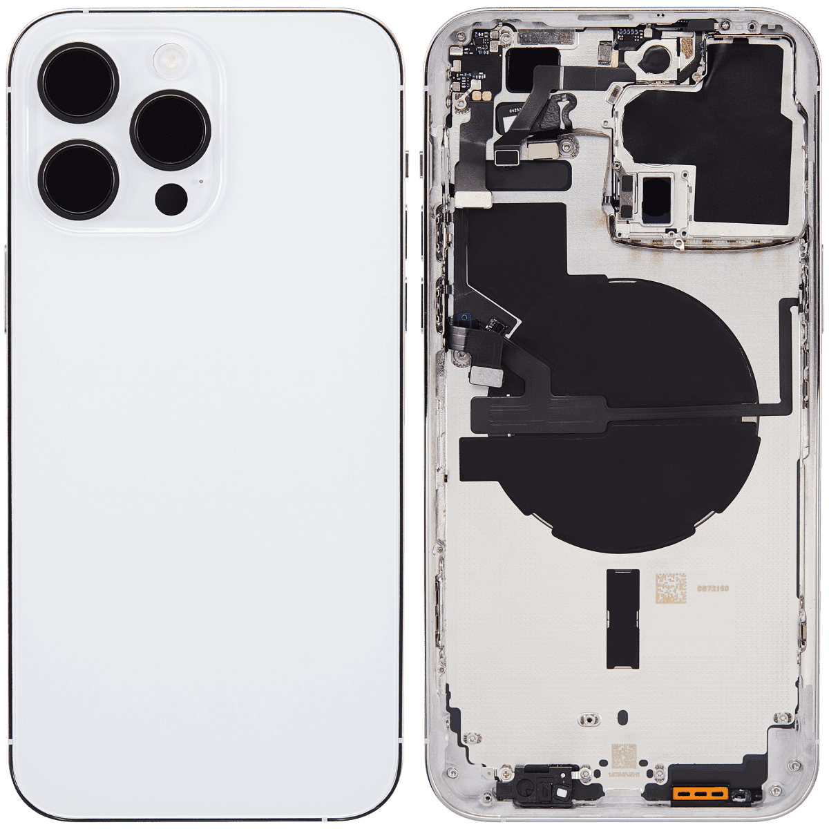 Iphone 14 Pro Max ile Uyumlu Arka Muhafaza Küçük Önceden Takılmış Uluslararası Sürüm Plus Gümüş ile Uyumlu - Görsel 2