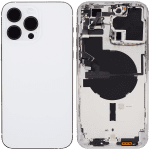 Iphone 14 Pro Max ile Uyumlu Arka Muhafaza Küçük Önceden Takılmış Uluslararası Sürüm Plus Gümüş ile Uyumlu - Görsel 2