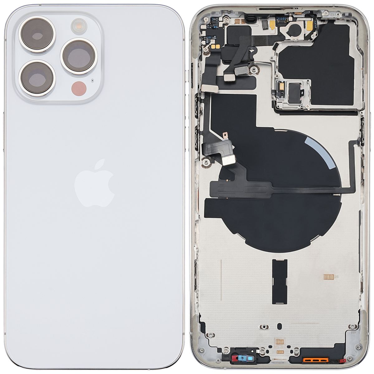 Iphone 14 Pro Max ile Uyumlu Arka Muhafaza Küçük Önceden Takılmış Uluslararası Sürüm ile Uyumlu Kullanılmış  Çekme: Sınıf A Gümüş - Görsel 2
