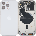 Iphone 14 Pro Max ile Uyumlu Arka Muhafaza Küçük Önceden Takılmış Uluslararası Sürüm ile Uyumlu Kullanılmış  Çekme: Sınıf A Gümüş - Görsel 2