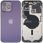 Iphone 14 Pro Max ile Uyumlu Arka Muhafaza Küçük Önceden Takılmış Uluslararası Sürüm ile Uyumlu Kullanılmış  Çekme: Sınıf A Koyu Mor - Görsel 2