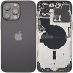 Iphone 14 Pro Max ile Uyumlu Arka Muhafaza Küçük Önceden Takılmış Uluslararası Sürüm ile Uyumlu Kullanılmış  Çekme: Sınıf A Uzay Siyahı - Görsel 2