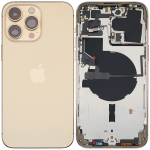 Iphone 14 Pro Max ile Uyumlu Arka Muhafaza Küçük Önceden Takılmış ile Uyumlu Uluslararası Sürüm Kullanılmış  Çekme: Sınıf A Gold - Görsel 2