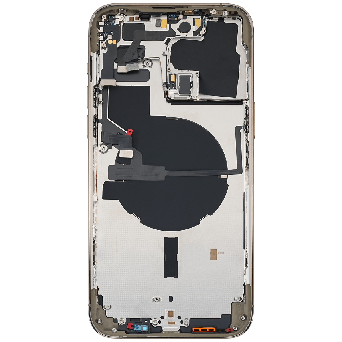 Iphone 14 Pro Max ile Uyumlu Arka Muhafaza Küçük Önceden Takılmış ile Uyumlu Uluslararası Sürüm Kullanılmış  Çekme: Sınıf A Gold - Görsel 3