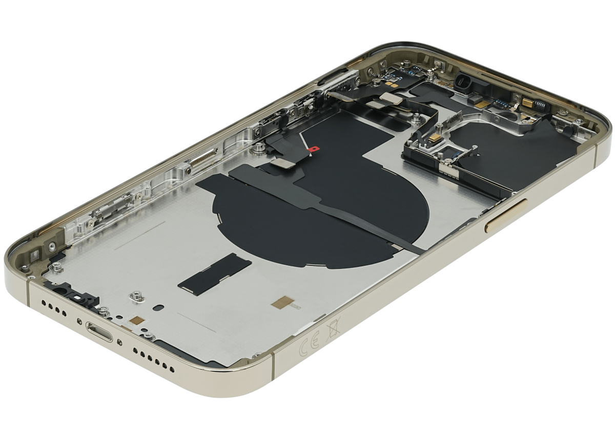 Iphone 14 Pro Max ile Uyumlu Arka Muhafaza Küçük Önceden Takılmış ile Uyumlu Uluslararası Sürüm Kullanılmış  Çekme: Sınıf A Gold - Görsel 5