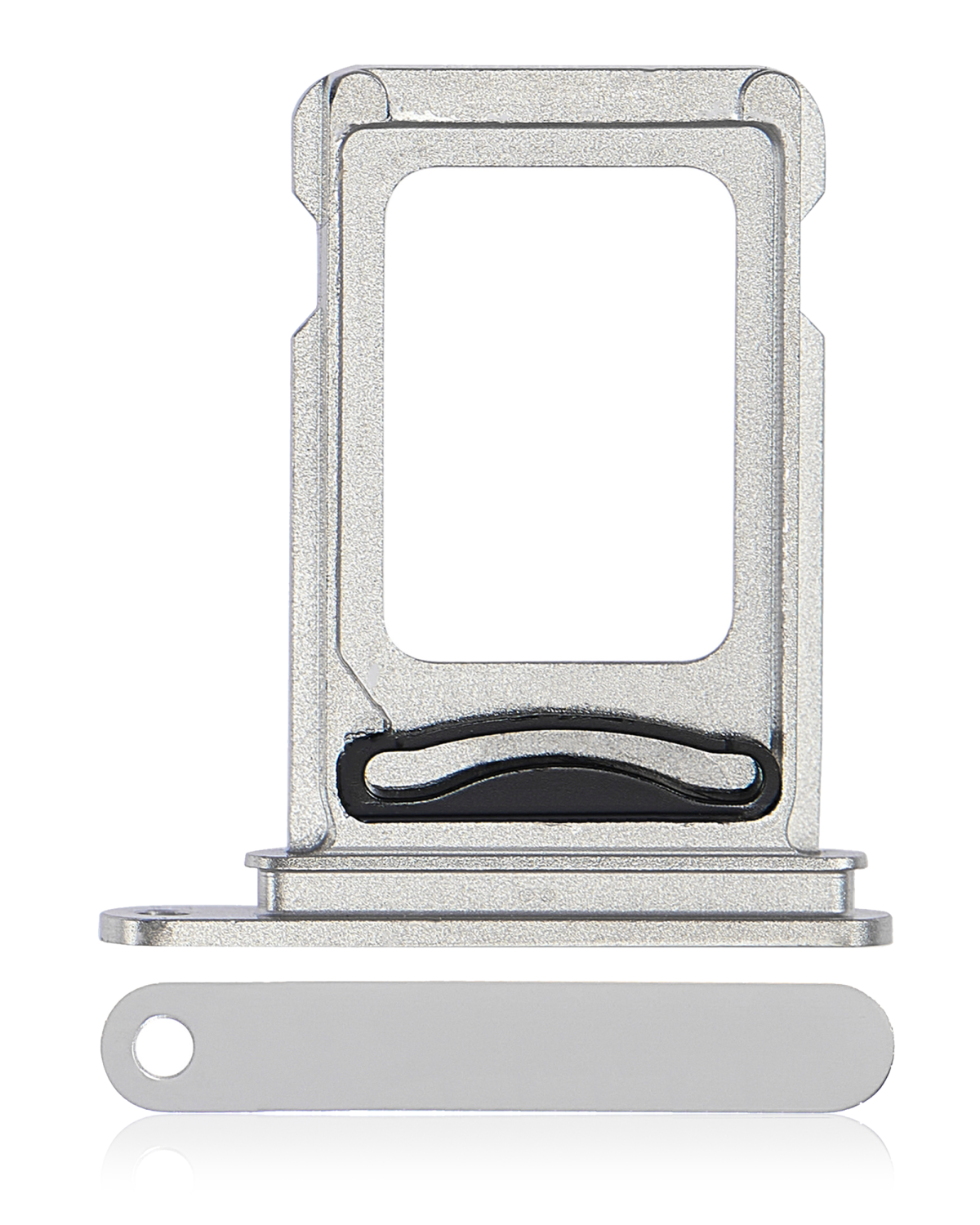 Iphone 14 Pro Max ile Uyumlu Çift Sim Kart Tepsisi / 14 Pro Max Gümüş ile Uyumlu - Görsel 5