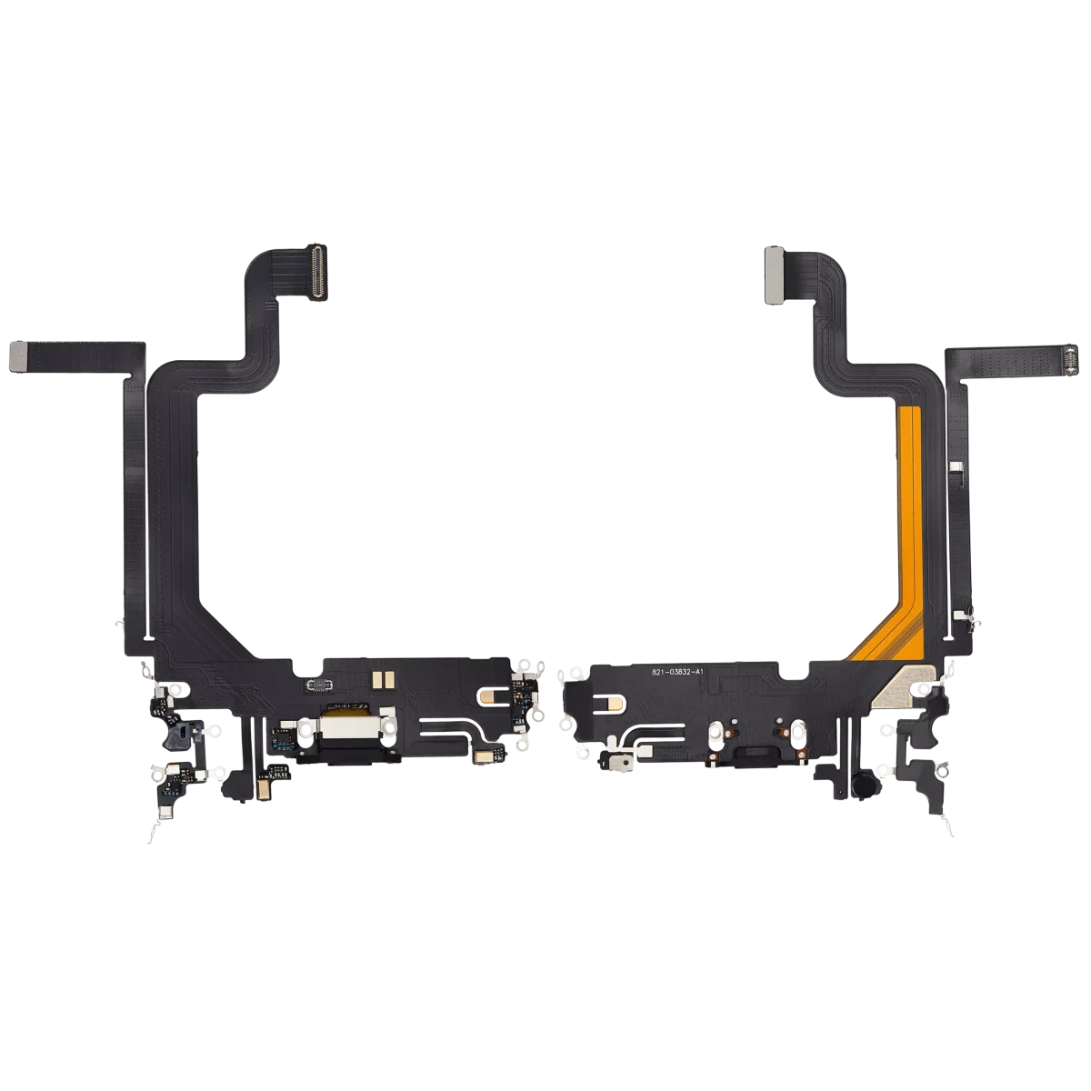 Iphone 14 Pro Max ile Uyumlu Şarj Portu Esnek Kablosu Aftermarket Plus Space Black ile Uyumlu - Görsel 2