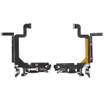 Iphone 14 Pro Max ile Uyumlu Şarj Portu Esnek Kablosu Aftermarket Plus Space Black ile Uyumlu - Görsel 2